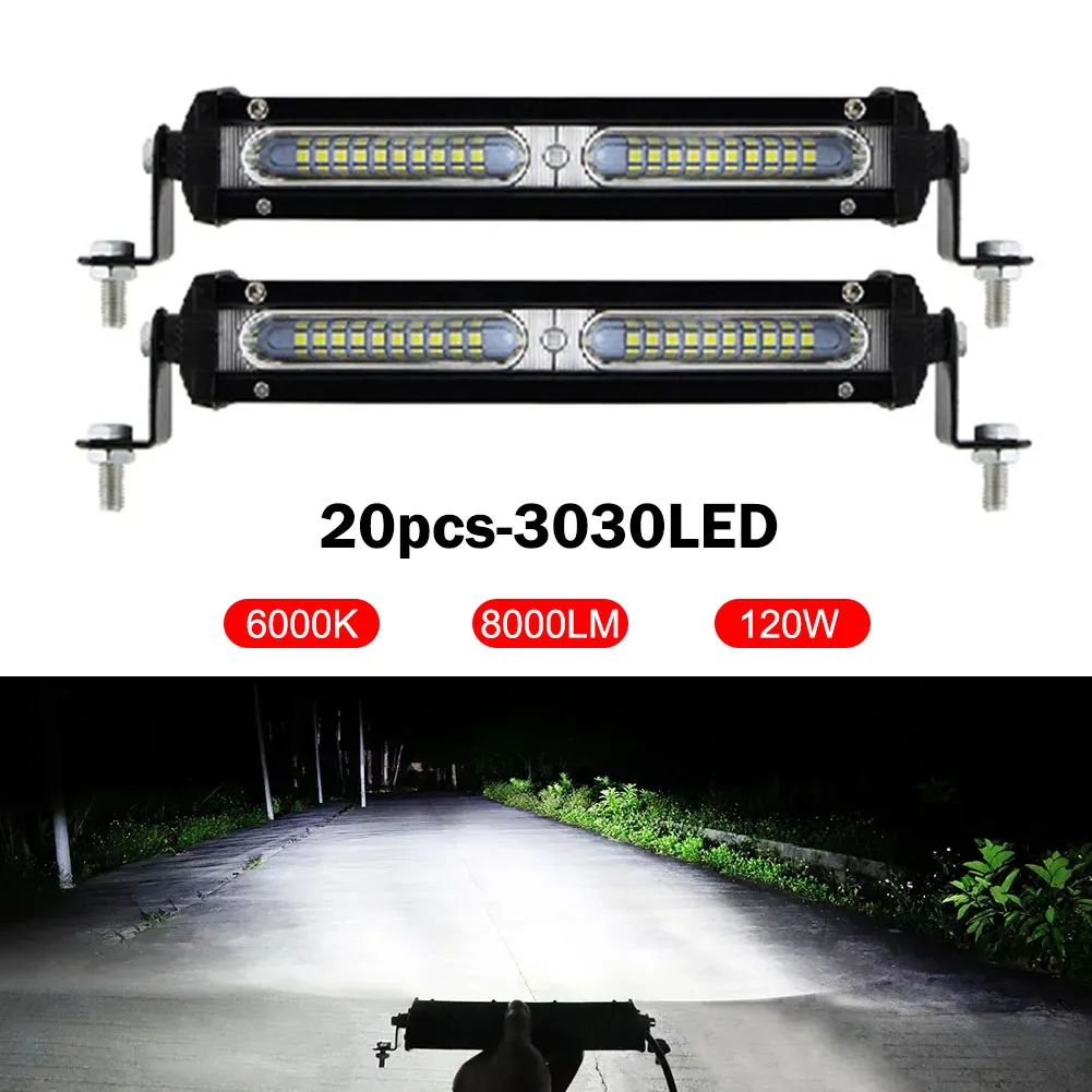 Off-Road LED Light Bar Single Row 60W 12-24V 7-inch Driving LED Work Light 6000K White Fog Lamp for ATV SUV Tractor Ship Truck
Off-Road LED Light Bar Single Row 60W 12-24V 7-inch Driving LED Work Light 6000K White Fog Lamp for ATV SUV Tractor Ship Truck