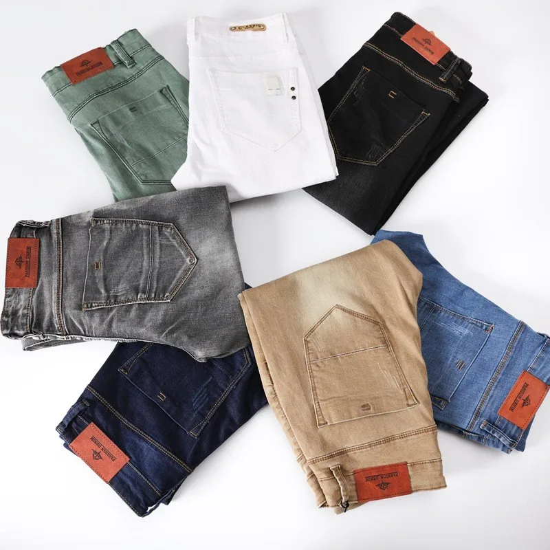 2021 Men Stretch Skinny Jeans Fashion Casual Slim Fit Denim Trousers Male Design Colorful Pants Business Straight Jeans 7 Colors
2021 Men Stretch Skinny Jeans Fashion Casual Slim Fit Denim Trousers Male Design Colorful Pants Business Straight Jeans 7 Colors