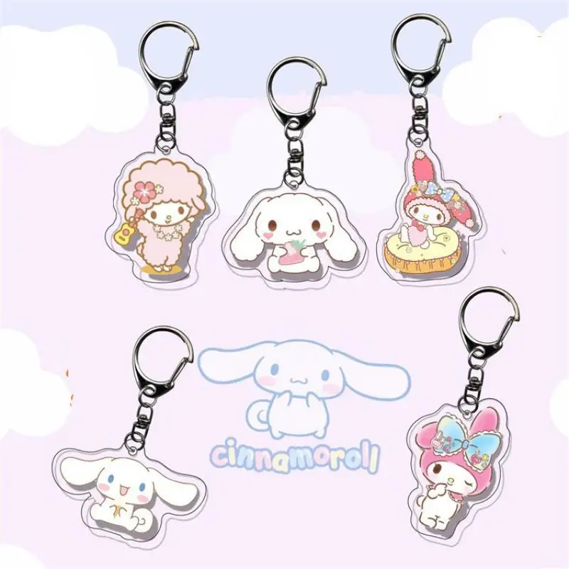New Kawaii Sanrios Kuromi Mymelody Cinnamoroll Key Chain Cartoon Lovable School Bag Pendant Girl Birthday Gift For Girlfriend
New Kawaii Sanrios Kuromi Mymelody Cinnamoroll Key Chain Cartoon Lovable School Bag Pendant Girl Birthday Gift For Girlfriend