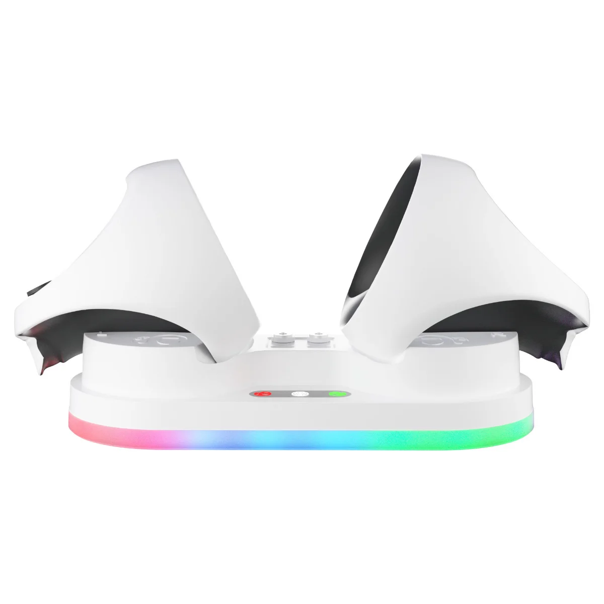 Controller Charging Dock for PS VR2 Handle Dual Fast Charge Station With RGB Light Display Stand Base For Sony PSVR2 Accessories
Controller Charging Dock for PS VR2 Handle Dual Fast Charge Station With RGB Light Display Stand Base For Sony PSVR2 Accessories