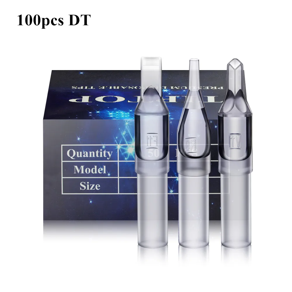 100pcs Tattoo Tips Plastic DT Diamond Sterilized Disposable Nozzle Needles Tips for Tattoo Grip Needles
100pcs Tattoo Tips Plastic DT Diamond Sterilized Disposable Nozzle Needles Tips for Tattoo Grip Needles