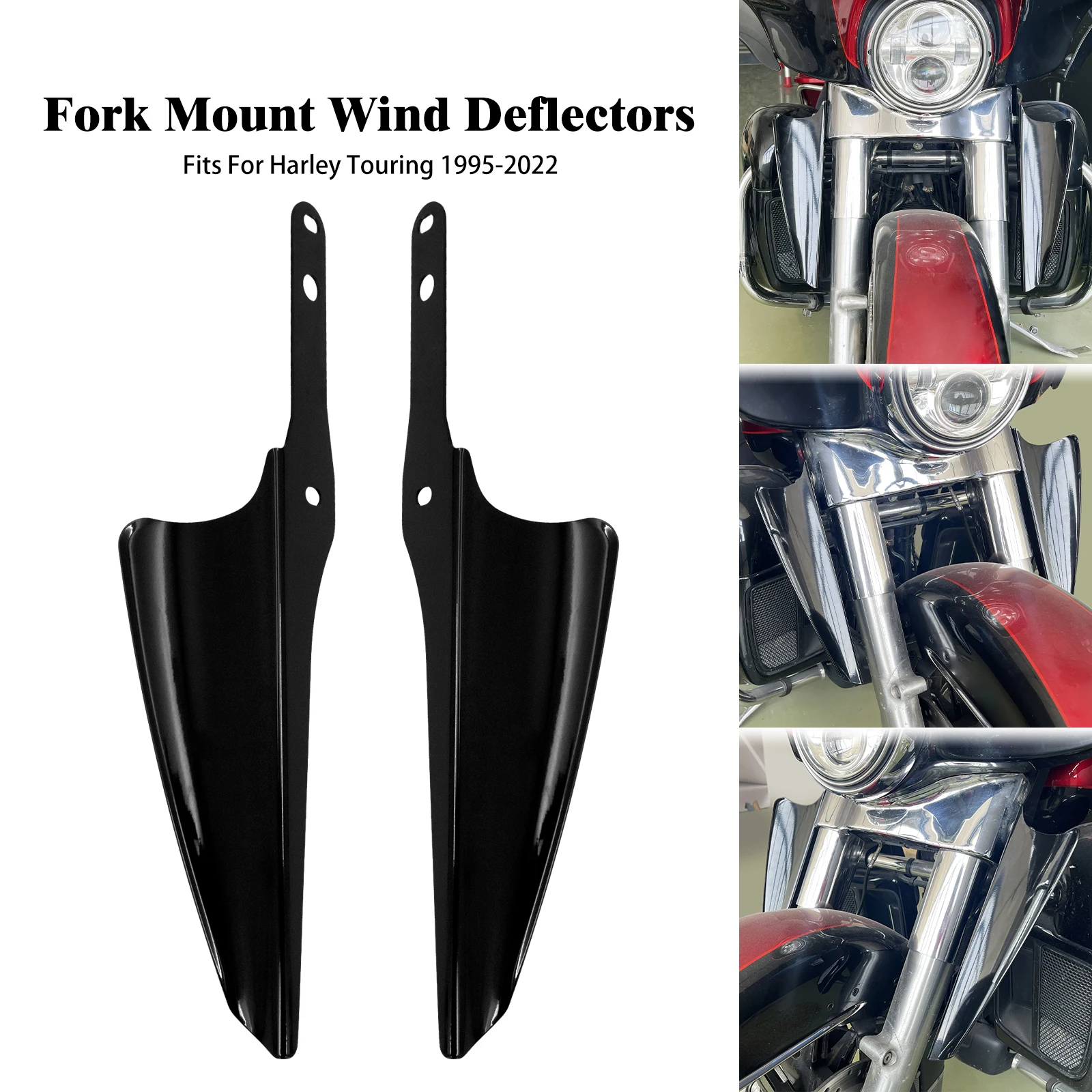 Motorcycle Front Fork Mount Wind Deflectors Windscreen Fairing For Harley Touring Road King Street Glide CVO 1995-2021 2019
Motorcycle Front Fork Mount Wind Deflectors Windscreen Fairing For Harley Touring Road King Street Glide CVO 1995-2021 2019