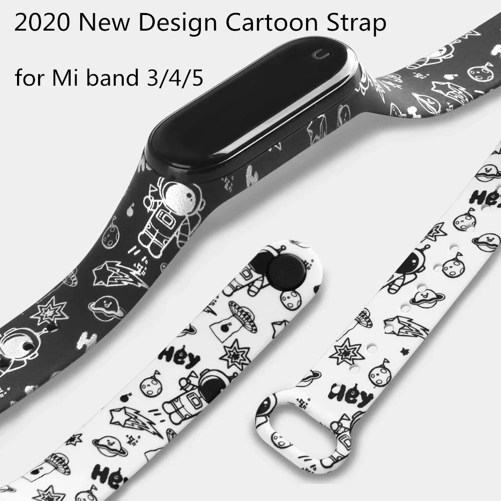 Fashion cartoon strap of Xiaomi Mi Band 5 4 6 3 Strap Soft Silicone strap band 4 5 3 Bracelet Wristband For xiomi band 5 6 strap
Fashion cartoon strap of Xiaomi Mi Band 5 4 6 3 Strap Soft Silicone strap band 4 5 3 Bracelet Wristband For xiomi band 5 6 strap
