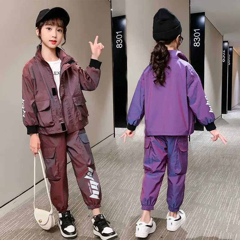Girls Kids Tracksuit Clothes Sets 8 10 12 13 14 Years Spring Fall Loose Casual Two-Piece Jacket Cargo Pants Teenage Girls Outfit
Girls Kids Tracksuit Clothes Sets 8 10 12 13 14 Years Spring Fall Loose Casual Two-Piece Jacket Cargo Pants Teenage Girls Outfit