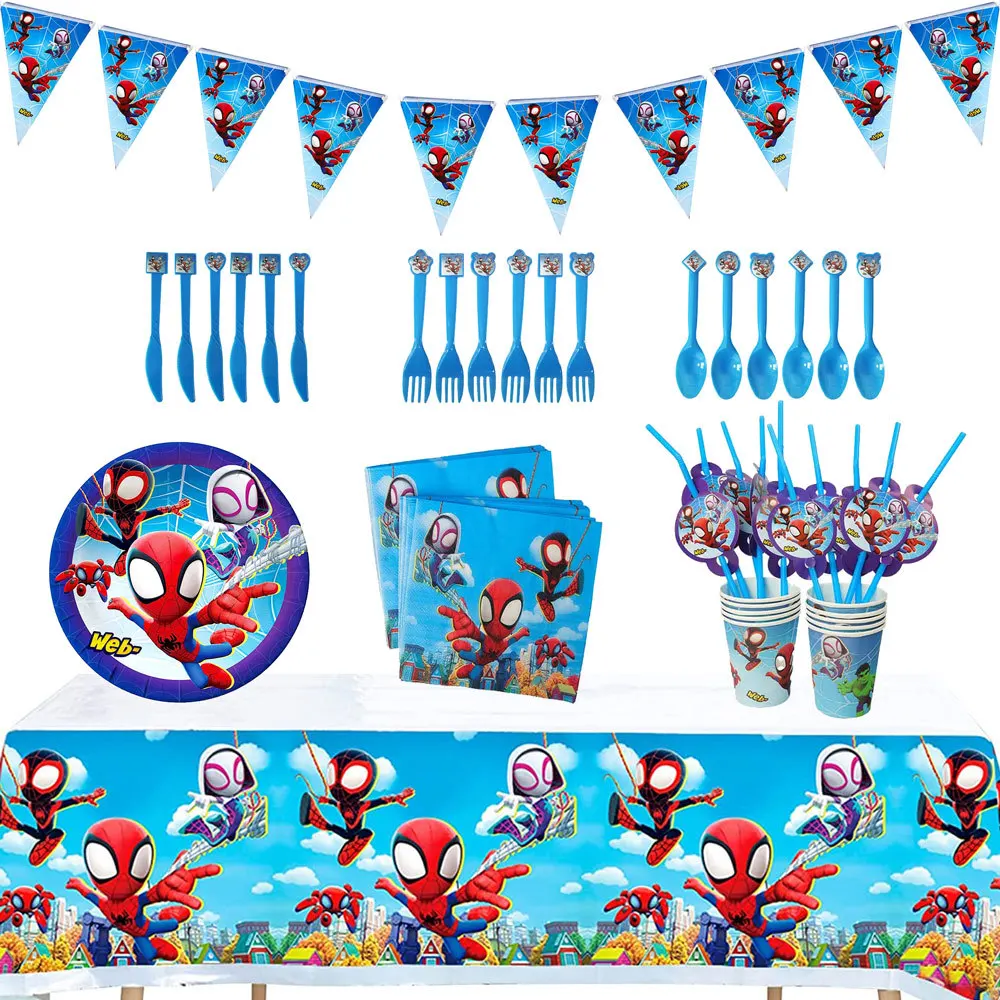 Spiderman And His Magic Partner Happy Birthday Banners Balloons Party Decor Baby Shower Supplies Boy Disposable Tableware 
Spiderman And His Magic Partner Happy Birthday Banners Balloons Party Decor Baby Shower Supplies Boy Disposable Tableware