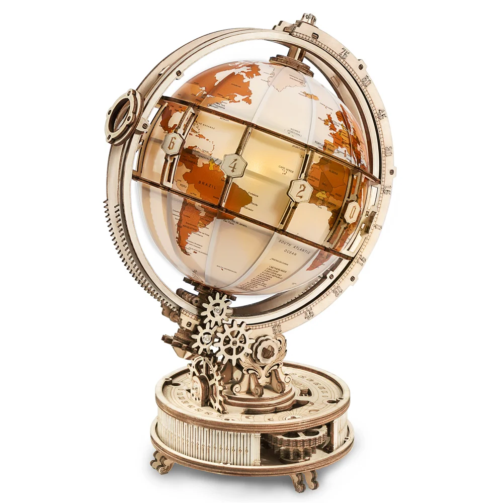 Robotime Rokr 147 PCS Luminous Globe with LED Light DIY Wooden Model Building Block Kits Assembly Toy Gift for Children Adult
Robotime Rokr 147 PCS Luminous Globe with LED Light DIY Wooden Model Building Block Kits Assembly Toy Gift for Children Adult