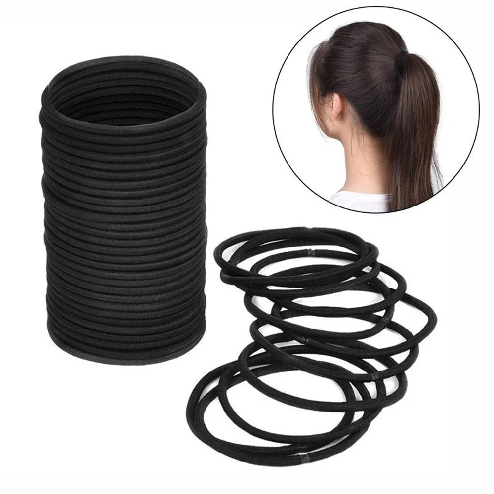 40Pcs Black Elastic Rope Ring Hairband Women Girls Hair Band Headband Tie Ponytail Holder Hair Accessories
40Pcs Black Elastic Rope Ring Hairband Women Girls Hair Band Headband Tie Ponytail Holder Hair Accessories