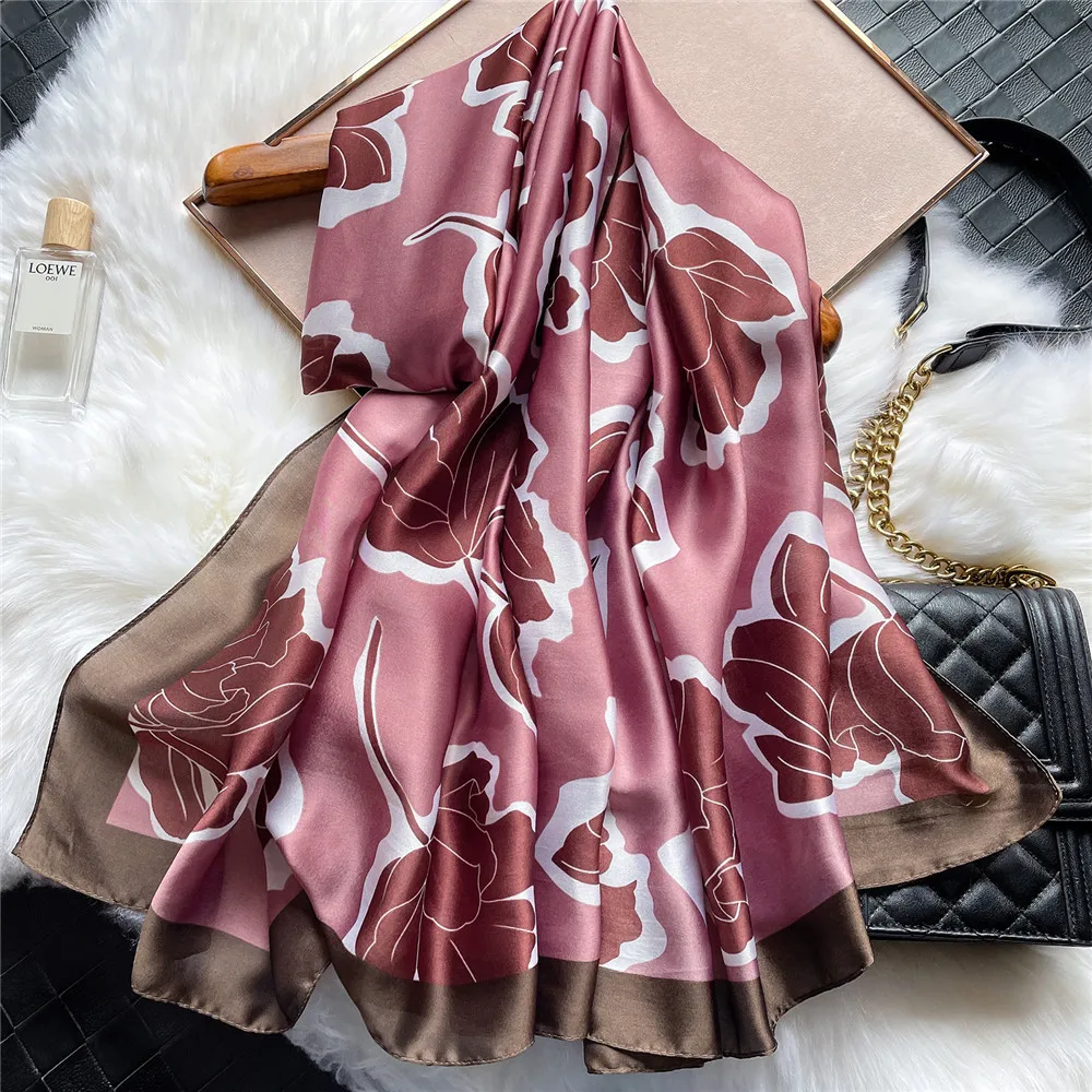 Women Silk Winter Scarf Luxury Design Print Lady Beach Shawl Scarves Fashion Smooth Foulard Female Hijab 80x180cm
Women Silk Winter Scarf Luxury Design Print Lady Beach Shawl Scarves Fashion Smooth Foulard Female Hijab 80x180cm