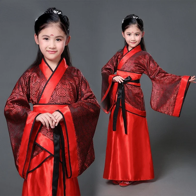 

Chinese Dames Kleding Vintage Clothing for Girls Karneval New Year Hanfu Dress Kid Adult Women Dancer Costume