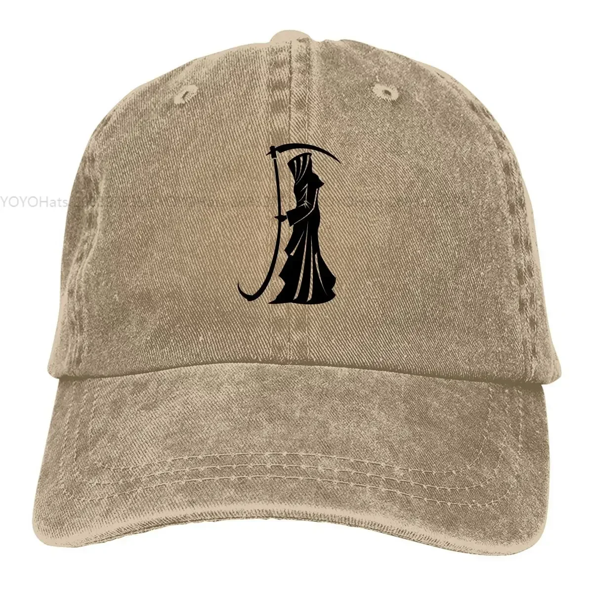 Мужская бейсболка с эффектом потертости Scythe of Death Trucker Снэпбэк кепки головной