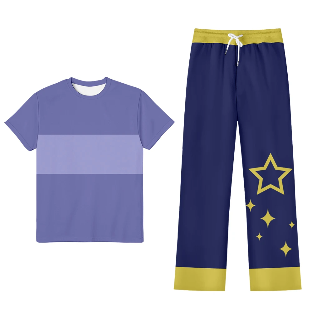 The Owl Cos House Season 3 Luz Noceda T-Shirt Pants Set Short Sleeve Shirt Casual Troursers Cosplay Costume
The Owl Cos House Season 3 Luz Noceda T-Shirt Pants Set Short Sleeve Shirt Casual Troursers Cosplay Costume