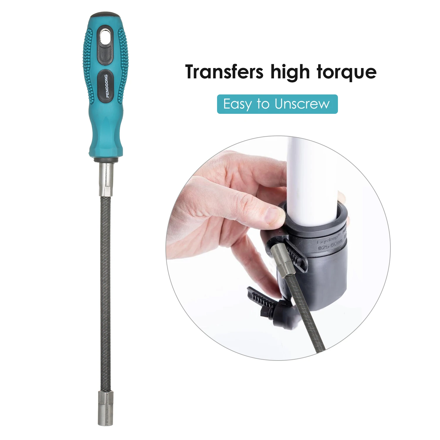 Flexible Hose Clamp Driver 7mm Metric Nut Driver Non-Slip Flex Socket Wrench Automotive Replacement Clamp Tool for Marine Auto
Flexible Hose Clamp Driver 7mm Metric Nut Driver Non-Slip Flex Socket Wrench Automotive Replacement Clamp Tool for Marine Auto