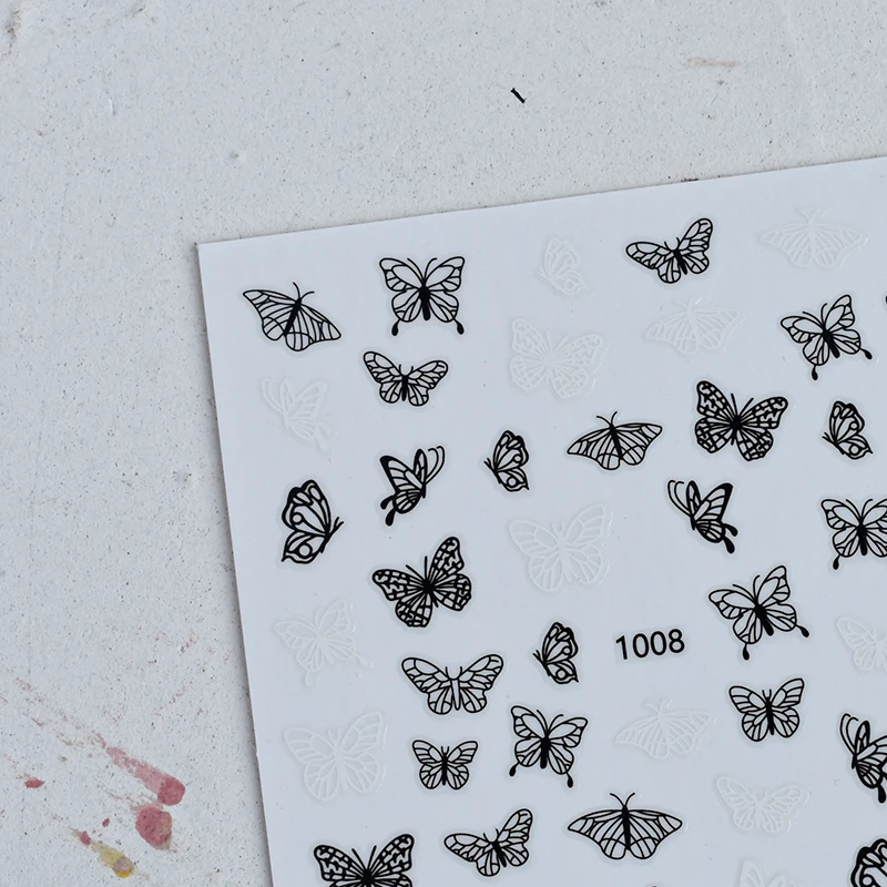 1PCS 3D Black and White Butterfly Moon Nail Art Stickers Nail Supplies DIY Nail Decals Nail Art Decoration Nail Accessori
1PCS 3D Black and White Butterfly Moon Nail Art Stickers Nail Supplies DIY Nail Decals Nail Art Decoration Nail Accessori