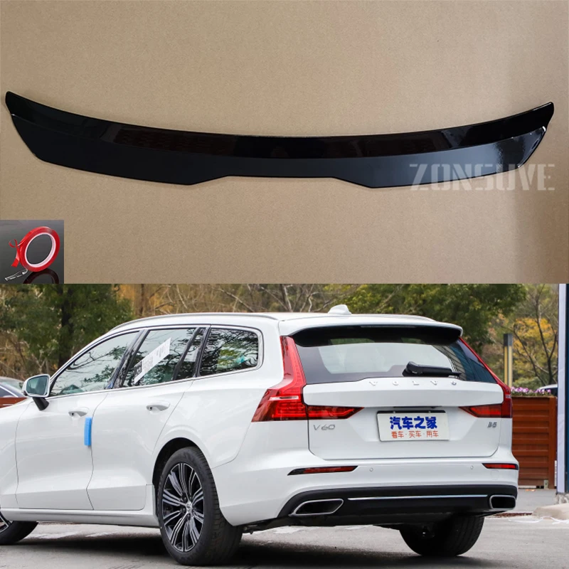 Use For Volvo V60 2019-2021 Year Roof Spoiler Carbon Fiber Look Accessories Body Kit Factory Style 
Use For Volvo V60 2019-2021 Year Roof Spoiler Carbon Fiber Look Accessories Body Kit Factory Style