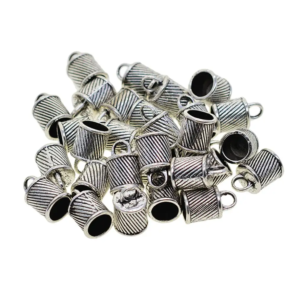 30Pcs 8mm Bell Shape End Caps Metal Caps End Parts for Ribbons Cords 
30Pcs 8mm Bell Shape End Caps Metal Caps End Parts for Ribbons Cords