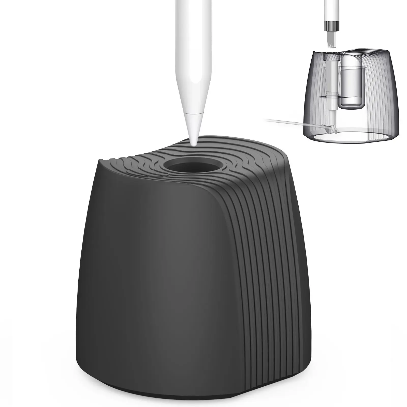 Portable Pen Accessories Base Charging Station Silicone Charger Holder Storage Stand For Apple Pencil 1/2
Portable Pen Accessories Base Charging Station Silicone Charger Holder Storage Stand For Apple Pencil 1/2