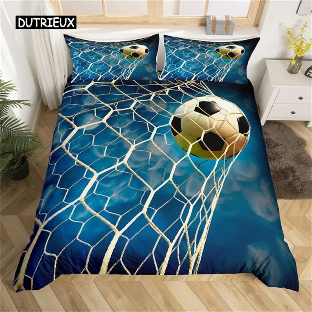 Bedding Set Microfiber Sport Theme Bedspread Cover Soccer Field Duvet Cover Double or Single Football Comforter Cover Bedroom 
Bedding Set Microfiber Sport Theme Bedspread Cover Soccer Field Duvet Cover Double or Single Football Comforter Cover Bedroom