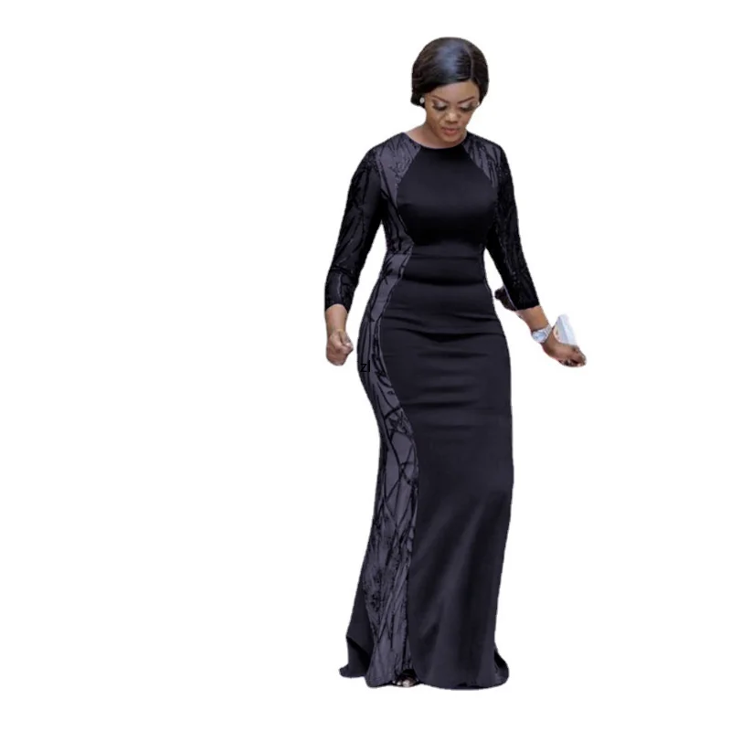 African Maxi Dresses for Women Autumn Winter African Long Sleeve Round Neck Polyester Sequin Long Dress African Clothes Women
African Maxi Dresses for Women Autumn Winter African Long Sleeve Round Neck Polyester Sequin Long Dress African Clothes Women