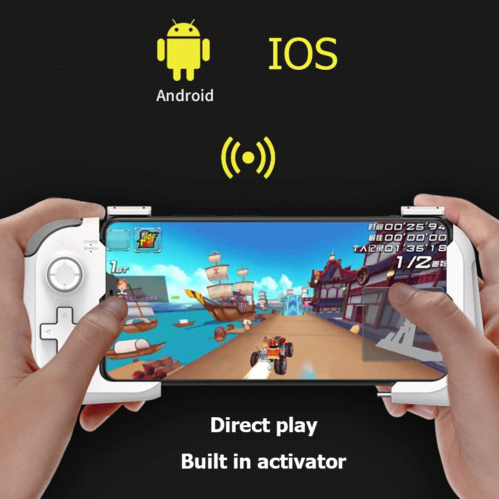 Mobile Phone Wireless Gamepad Bluetooth-compatible Game Controller with Storage Bag for Android / IOS Ergonomic Gamepad
Mobile Phone Wireless Gamepad Bluetooth-compatible Game Controller with Storage Bag for Android / IOS Ergonomic Gamepad