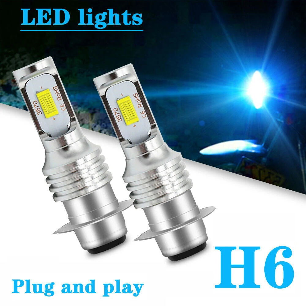 Universal 80W H6M Moto Headlight Bulbs P15D LED Scooter Light Hi-Lo Beam Lamp 6500K Motorcycle Auxiliary Led Headlamp 12V 24V
Universal 80W H6M Moto Headlight Bulbs P15D LED Scooter Light Hi-Lo Beam Lamp 6500K Motorcycle Auxiliary Led Headlamp 12V 24V