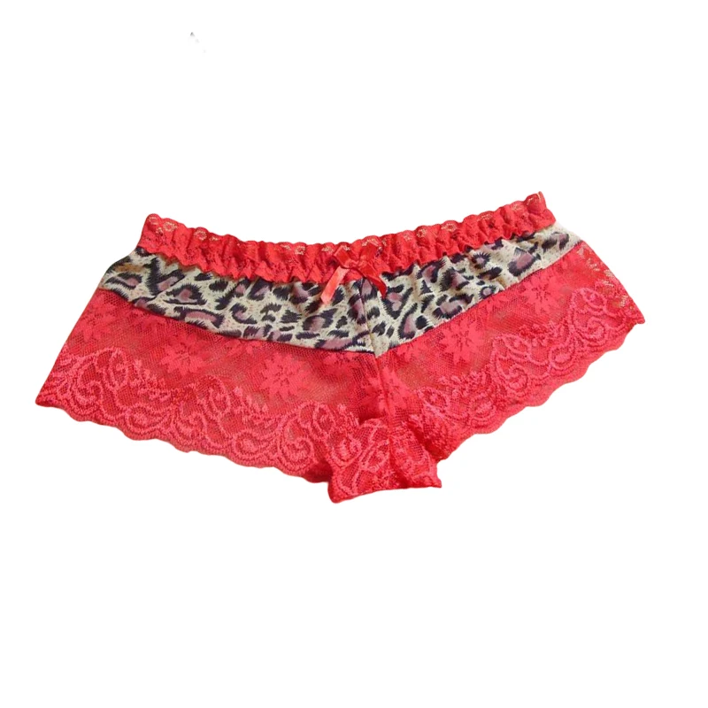 Mesh Transparent Female Thongs Lace Sexy Girls Underwear Low Waist Panties Women Leopard Print Bow Decoration Women's Lingerie
Mesh Transparent Female Thongs Lace Sexy Girls Underwear Low Waist Panties Women Leopard Print Bow Decoration Women's Lingerie