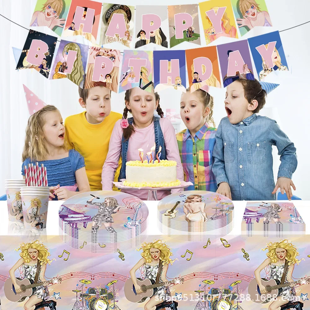 NEW Disney Star Taylor-Swift Cartoon Theme Birthday Party Decorative Disposable Tableware Background Baby Shower Girl Kid Gift
NEW Disney Star Taylor-Swift Cartoon Theme Birthday Party Decorative Disposable Tableware Background Baby Shower Girl Kid Gift