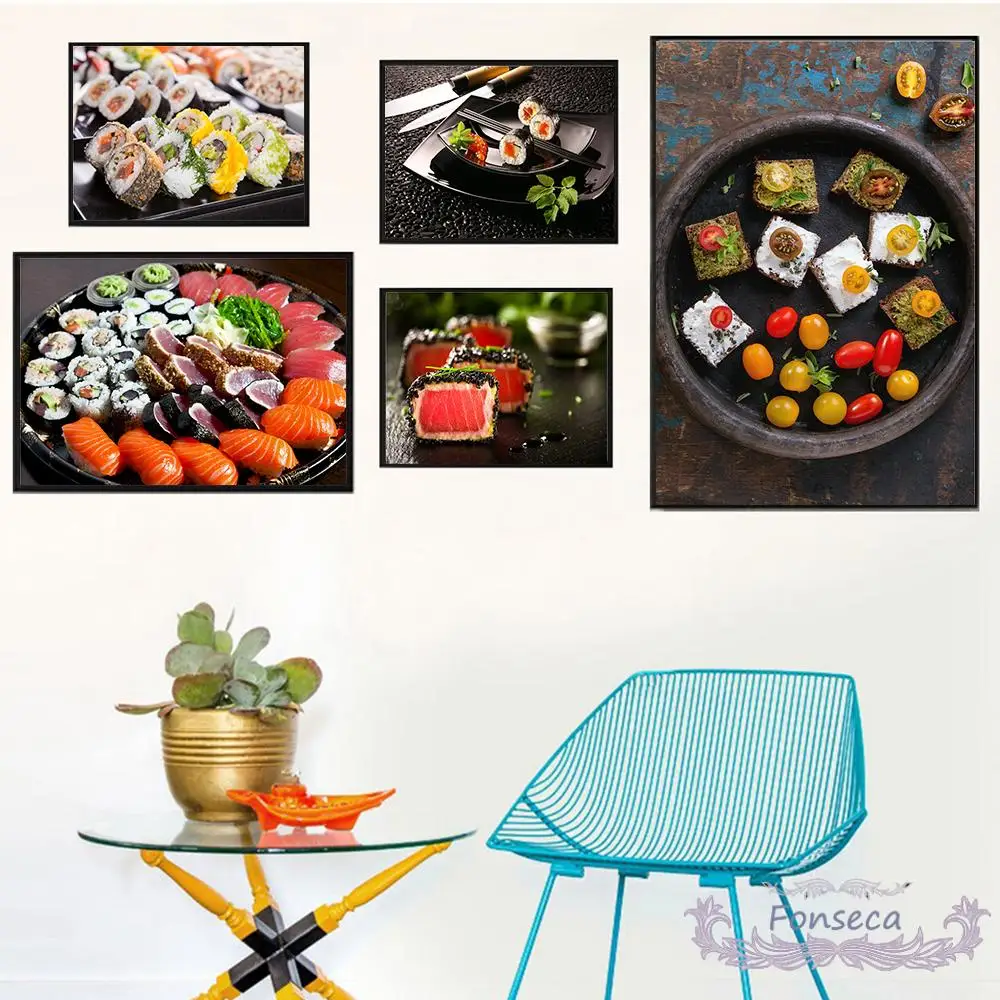 Delicious Japanese Food Sushi Set Canvas Painting Hd Wall Art Picture Salmon Shrimp Caviar Poster Interior Kitchen Decor
Delicious Japanese Food Sushi Set Canvas Painting Hd Wall Art Picture Salmon Shrimp Caviar Poster Interior Kitchen Decor