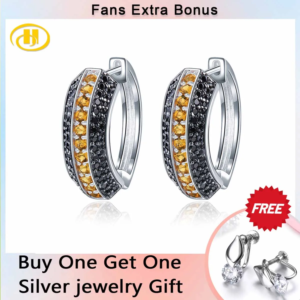Natural Citrine Clip Earrings Genuine Black Spinel 925 Silver Earring Special Classic Jewelry for Women's Gift Top Quality
Natural Citrine Clip Earrings Genuine Black Spinel 925 Silver Earring Special Classic Jewelry for Women's Gift Top Quality