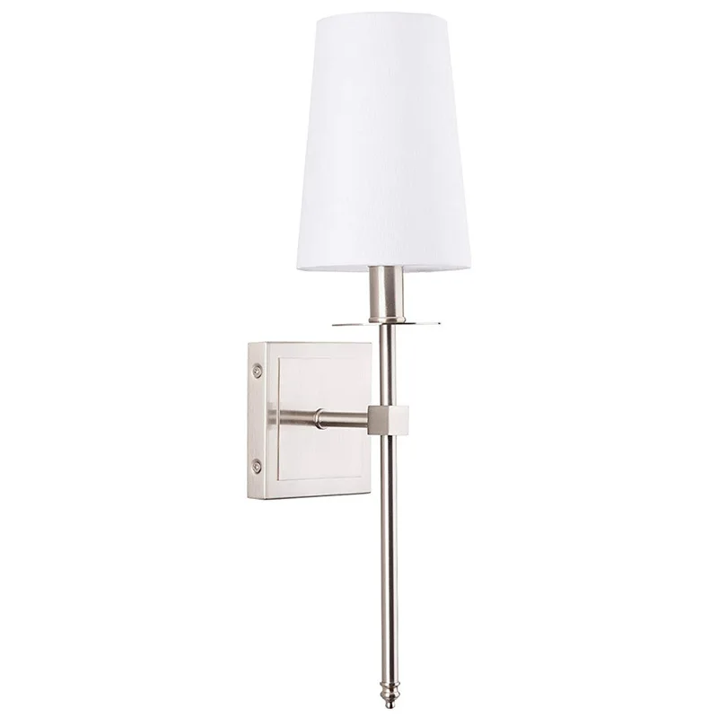 Nordic Wall Lamp Single Head Wrought Iron Plated Cloth Cover Bedroom Bedside Living Room Hotel Room Lamp Wall Decor
Nordic Wall Lamp Single Head Wrought Iron Plated Cloth Cover Bedroom Bedside Living Room Hotel Room Lamp Wall Decor