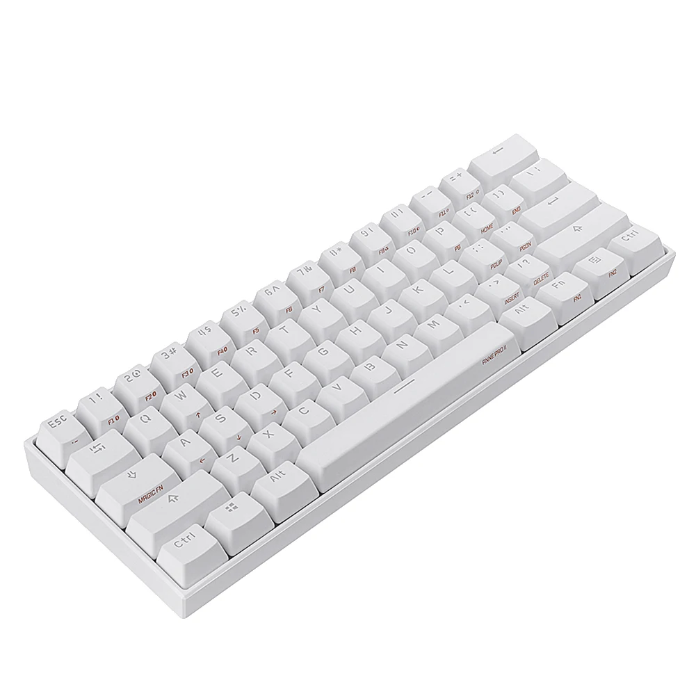 Mini Portable Wireless Bluetooth 60% Mechanical Keyboard Red Blue Brown Switch Gaming Keyboard Detachable Cable(White)
Mini Portable Wireless Bluetooth 60% Mechanical Keyboard Red Blue Brown Switch Gaming Keyboard Detachable Cable(White)