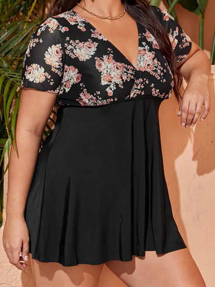 2022 Women 8XL Plus Size Tankini Swimwear Printed Swimsuit Two Piece Bathing Suit New Women Swimdress Beach Bathing Suit
2022 Women 8XL Plus Size Tankini Swimwear Printed Swimsuit Two Piece Bathing Suit New Women Swimdress Beach Bathing Suit