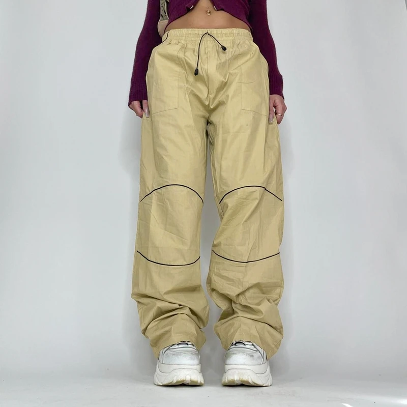 Women Casual Loose Cargo Pants Harajuku Drawstring Elastic Low Waist Baggy Sweatpants Joggers Trousers Korean Fashion Streetwear
Women Casual Loose Cargo Pants Harajuku Drawstring Elastic Low Waist Baggy Sweatpants Joggers Trousers Korean Fashion Streetwear