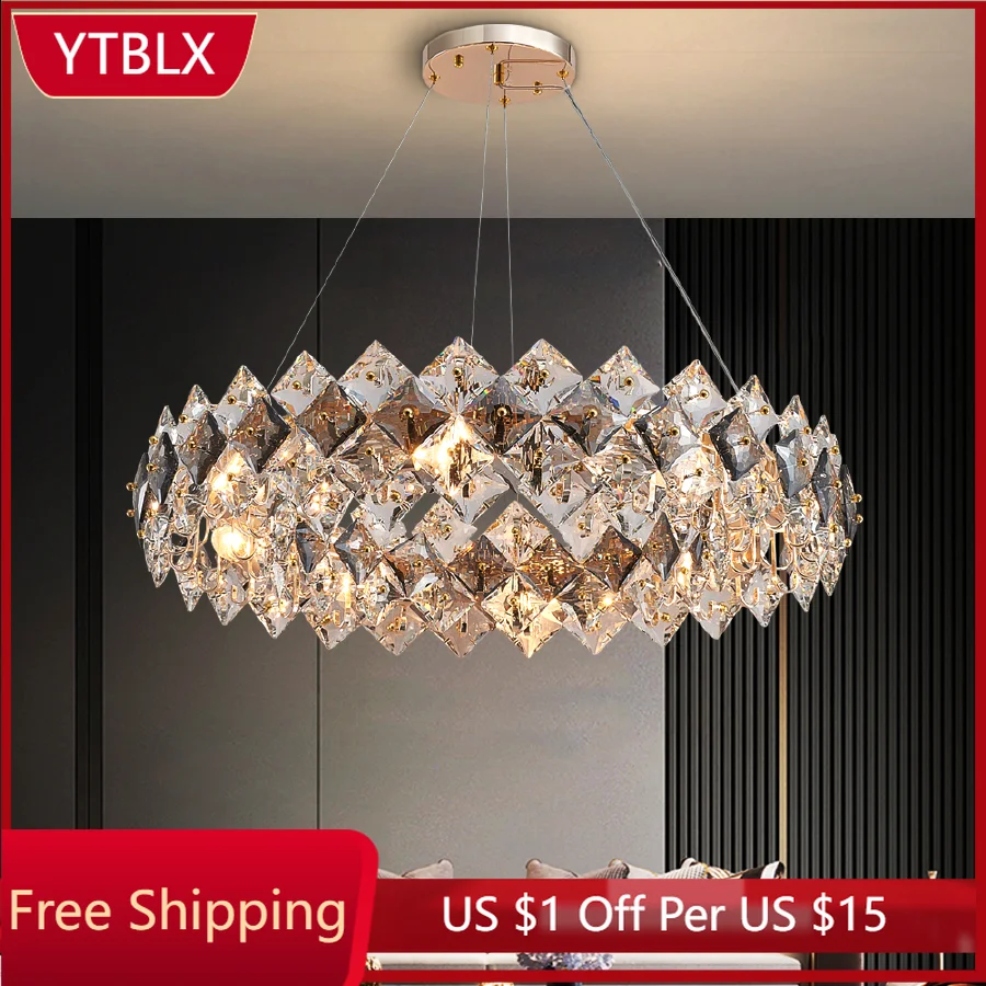 Modern Living Room Crystal Chandelier Home Decor Dining Room Led Cristal Rectangle Hang Lamp Luxury Bedroom Lighting Fixtures
Modern Living Room Crystal Chandelier Home Decor Dining Room Led Cristal Rectangle Hang Lamp Luxury Bedroom Lighting Fixtures