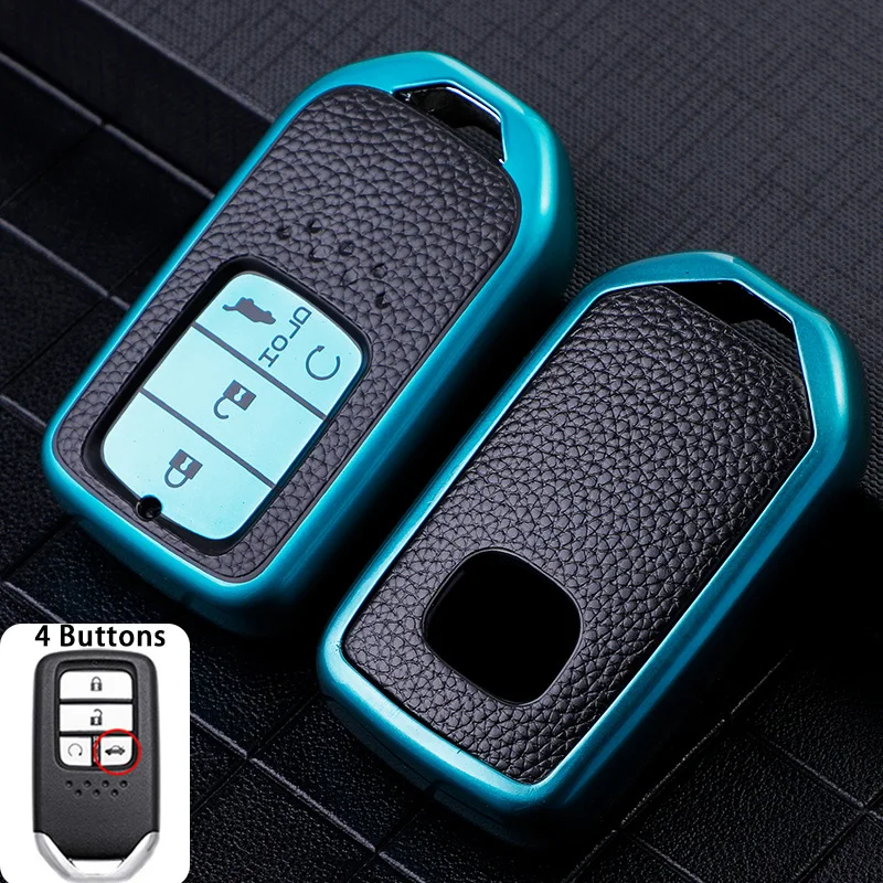 Leather+TPU Car Remote Key Cover Case Shell For Honda CRV CR-V XR-V Civic City Accord Odyssey Vezel Jade Crider Fit Accessories
Leather+TPU Car Remote Key Cover Case Shell For Honda CRV CR-V XR-V Civic City Accord Odyssey Vezel Jade Crider Fit Accessories