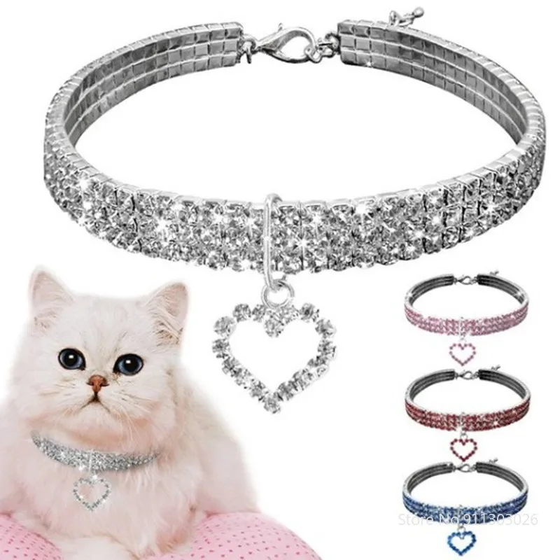 Cat Crystal Necklace Imitation Pearl Rhinestone Pendants Pearl Necklace Dog Kitten Collar Heart Bone Pet Collar Necklaces Kolye
Cat Crystal Necklace Imitation Pearl Rhinestone Pendants Pearl Necklace Dog Kitten Collar Heart Bone Pet Collar Necklaces Kolye