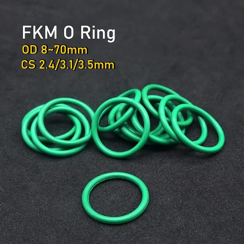 Уплотнительное кольцо FKM, наружный диаметр 8 ~ 70 мм, толщина CS 2,4/3,1/3,5 мм, круглые уплотнительные кольца из фтористой резины, уплотнительная шайба, маслостойкая и кислотостойкая 
Уплотнительное кольцо FKM, наружный диаметр 8 ~ 70 мм, толщина CS 2,4/3,1/3,5 мм, круглые уплотнительные кольца из фтористой резины, уплотнительная шайба, маслостойкая и кислотостойкая