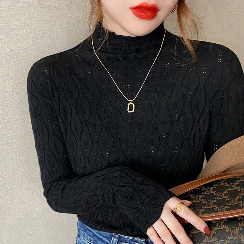 Long Sleeve Turtleneck Sweater Slim Women Knitwear Solid Color Pullover Warm Autumn Winter Knitted Sweater Pull Jumper Soft
Long Sleeve Turtleneck Sweater Slim Women Knitwear Solid Color Pullover Warm Autumn Winter Knitted Sweater Pull Jumper Soft