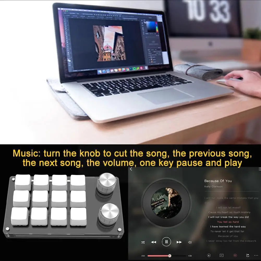 12 Keys Mini Keyboard USB Programmable Keyboard DIY Mechanical Gamer Durable Keycaps Keyboard Keyboard Drawing Gaming Custo S0K5
12 Keys Mini Keyboard USB Programmable Keyboard DIY Mechanical Gamer Durable Keycaps Keyboard Keyboard Drawing Gaming Custo S0K5