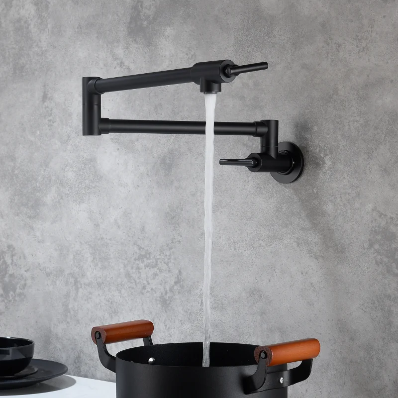 Pot Filler Faucet Wall Mounted Type Can Be Used To Retract and Rotate Above Your Stove Corrosion Resistant and Durable
Pot Filler Faucet Wall Mounted Type Can Be Used To Retract and Rotate Above Your Stove Corrosion Resistant and Durable
