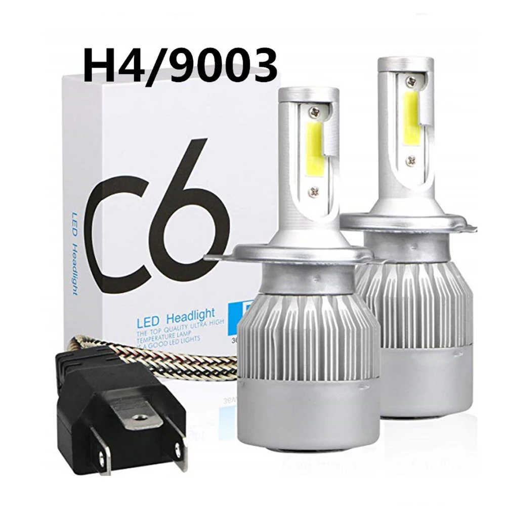 

LED H4 Car Headlight Bulbs C6 H1 9004 9006/HB4 9008 9012 9007 H7 H8 H11 9005/HB3 880/881/H27 3000K 6000K 12000K Auto Fog Lights