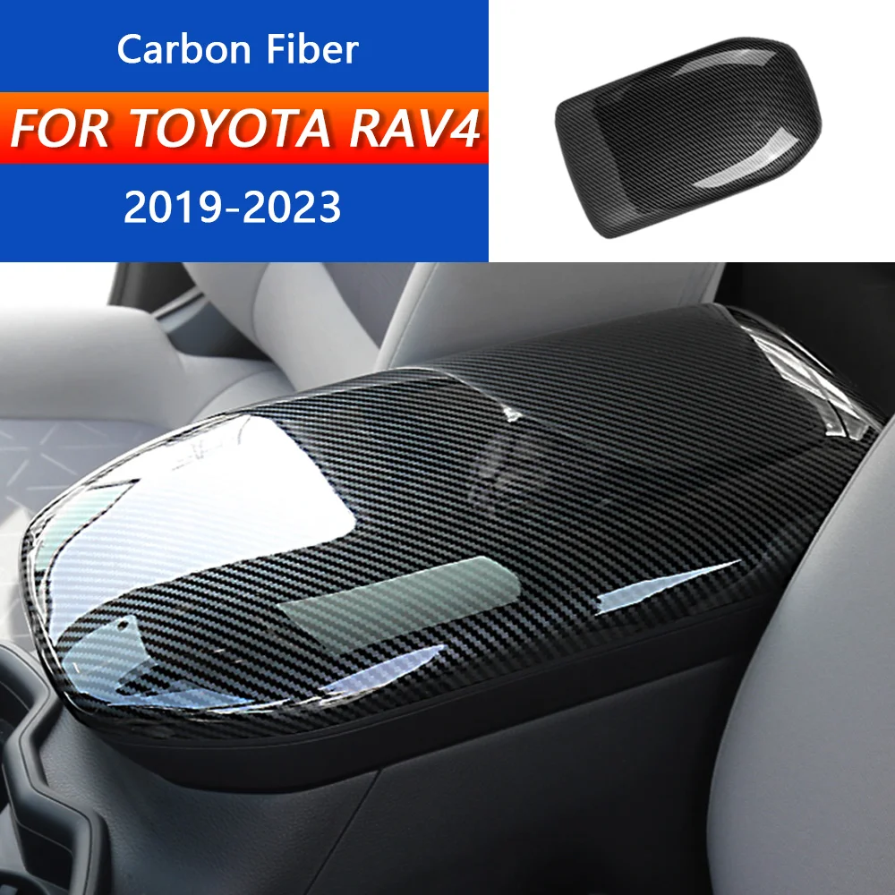 

Коврик для центрального подлокотника автомобиля Toyota RAV4 2019 2020 2021 2022 2023, подлокотник из углеродного волокна, коврик для сиденья, защитный чехол, аксессуары
