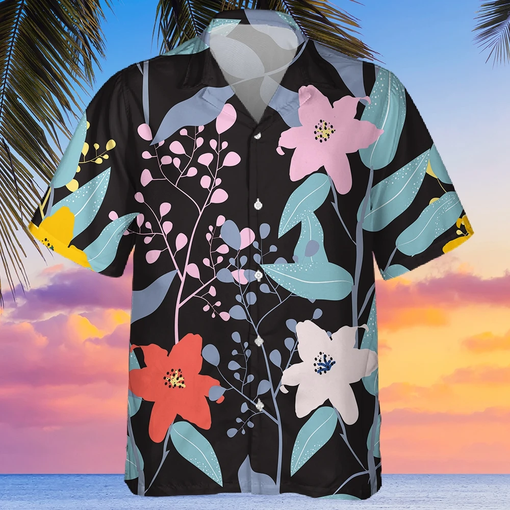 2022 Black Flower Pattern New 3D Floral Print Hawaiian Mens Shirts Loose Casual Summer Fashion Beach Shirt Oversize Male Tops
2022 Black Flower Pattern New 3D Floral Print Hawaiian Mens Shirts Loose Casual Summer Fashion Beach Shirt Oversize Male Tops