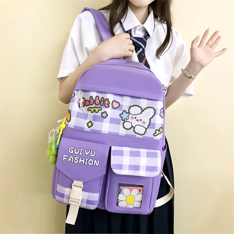 Cute Cartoon Waterproof Nylon Women Backpack Teenager Girl Kawaii Bookbag Laptop Rucksack 2022 Student School Bag Mochila Female
Cute Cartoon Waterproof Nylon Women Backpack Teenager Girl Kawaii Bookbag Laptop Rucksack 2022 Student School Bag Mochila Female