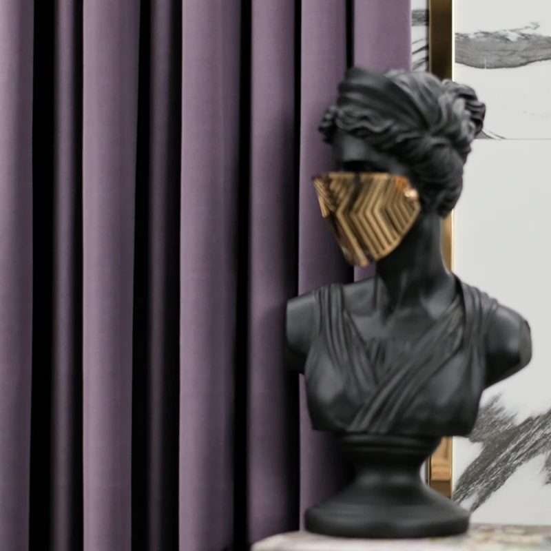 Современные шторы для гостиной, столовой, роскошная спальня, скандинавский блэкаут, на заказ, бархатные фиолетовые фланелевые оконные штор... 
Современные шторы для гостиной, столовой, роскошная спальня, скандинавский блэкаут, на заказ, бархатные фиолетовые фланелевые оконные штор...