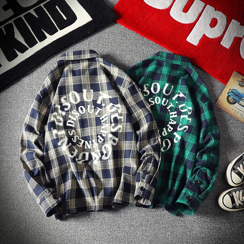 Harajuku Style Spring New Classic Plaid Shirt Casual Chest Classic Pocket, Men's Loose
Harajuku Style Spring New Classic Plaid Shirt Casual Chest Classic Pocket, Men's Loose