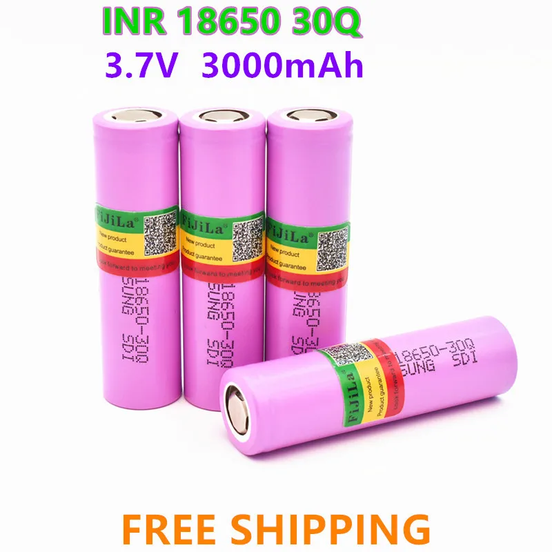 100% New 3000mah 3.7V 18650 Battery for Samsung INR 18650 30Q 20A Rechargeable Lithium Battery for E-cigarate Flashlig
100% New 3000mah 3.7V 18650 Battery for Samsung INR 18650 30Q 20A Rechargeable Lithium Battery for E-cigarate Flashlig