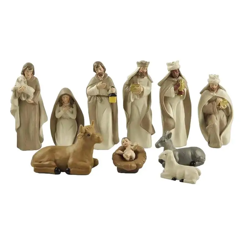 Christmas Nativity Scene Decorations Table Decorations Nativity Resin Figurines Christmas Nativity Family Figures Collection New 
Christmas Nativity Scene Decorations Table Decorations Nativity Resin Figurines Christmas Nativity Family Figures Collection New