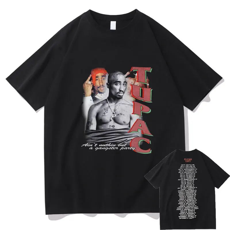 Rapper Hip Hop Tupac 2pac Double-sided Print T-shirt Awesome Playboi Carti Letter Logo Tshirt Men Women Cool Creative Tees Tops
Rapper Hip Hop Tupac 2pac Double-sided Print T-shirt Awesome Playboi Carti Letter Logo Tshirt Men Women Cool Creative Tees Tops