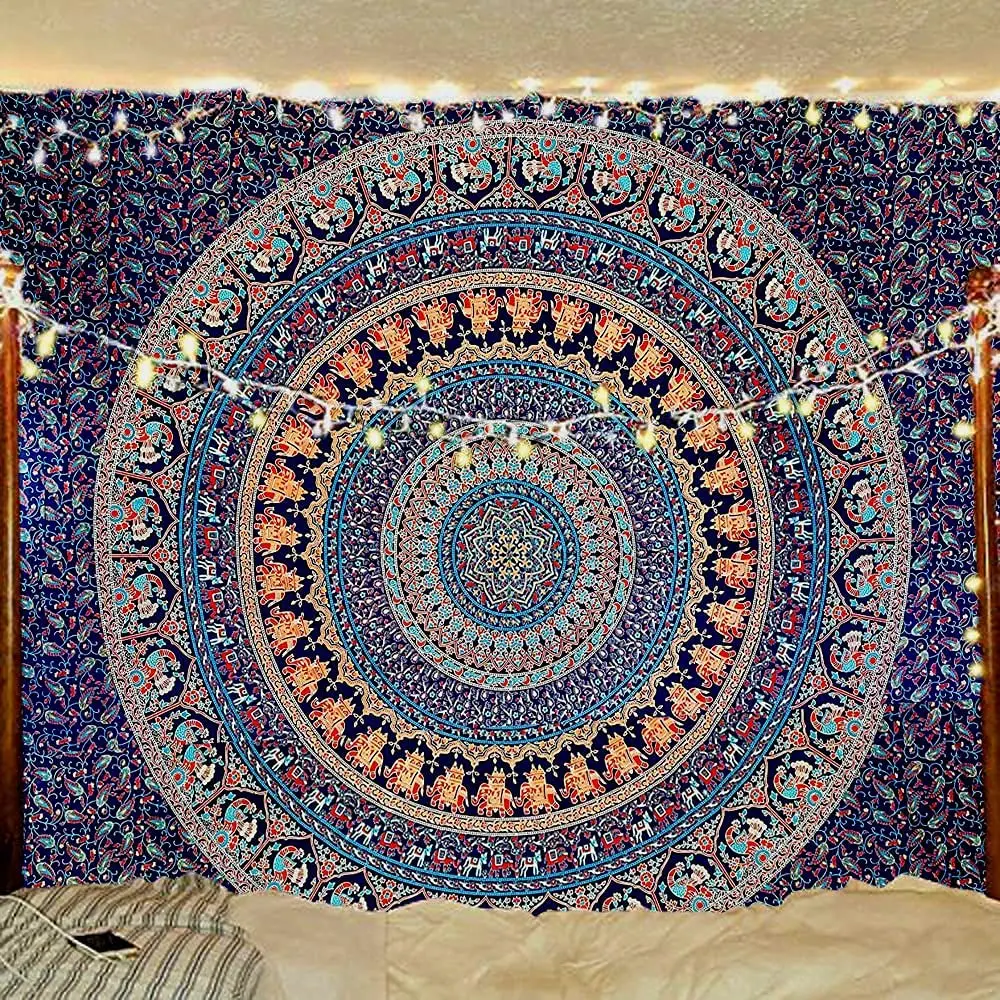 Free Shipping Indian hippie Bohemian psychedelic Cotton Multi color mandala Wall hanging Bedding Tapestry (Multi color King (88x
Free Shipping Indian hippie Bohemian psychedelic Cotton Multi color mandala Wall hanging Bedding Tapestry (Multi color King (88x
