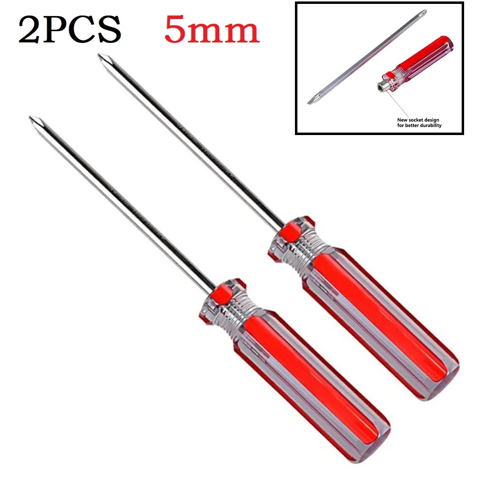 2 PCS Hand Screwdriver 5mm Slotted Cross Double Head 175mm Length For Consoles Mobile Phone Removing Repairing Manual Tools
2 PCS Hand Screwdriver 5mm Slotted Cross Double Head 175mm Length For Consoles Mobile Phone Removing Repairing Manual Tools